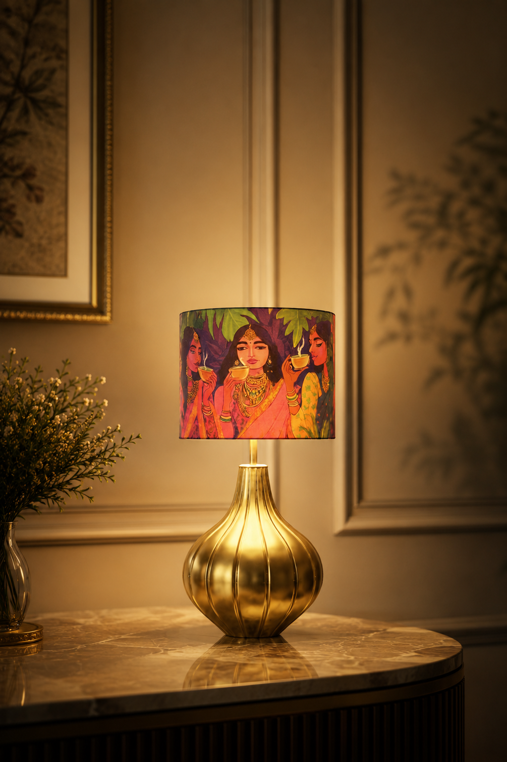 Gulaabi Sip  Table Lamp