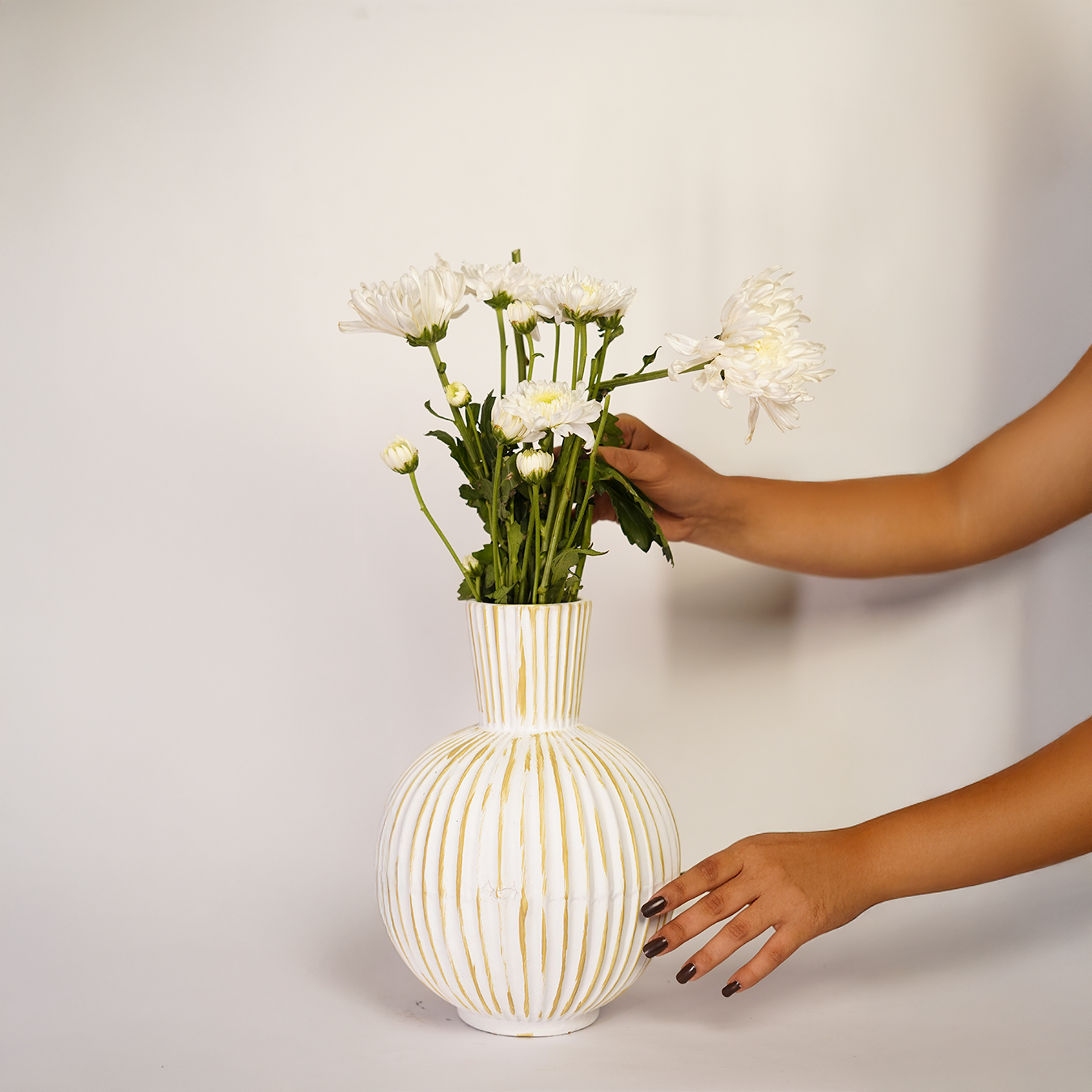 Muse - Luxury white ceramic vase crafted for a modern, sophisticated home décor statement.