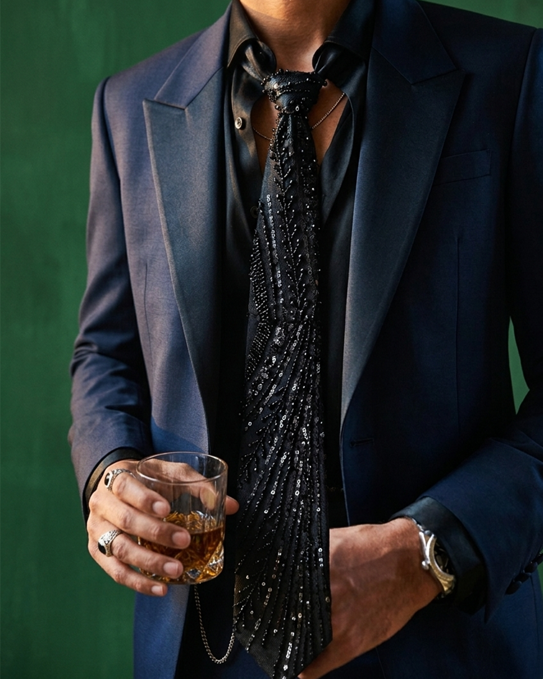 The Royal Sin - Hand-Embroidered Luxury Tie