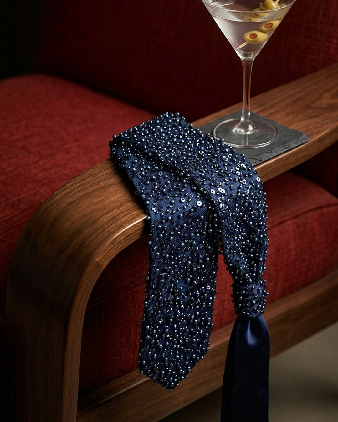 Midnight Heir -Embroidered Luxury Tie